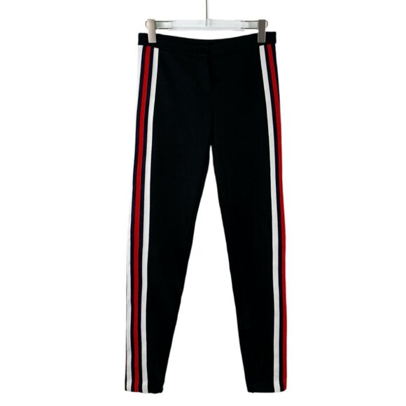Gucci Black Side Striped Casual Pants With Red & White Stripes XS - Picture 1 of 8